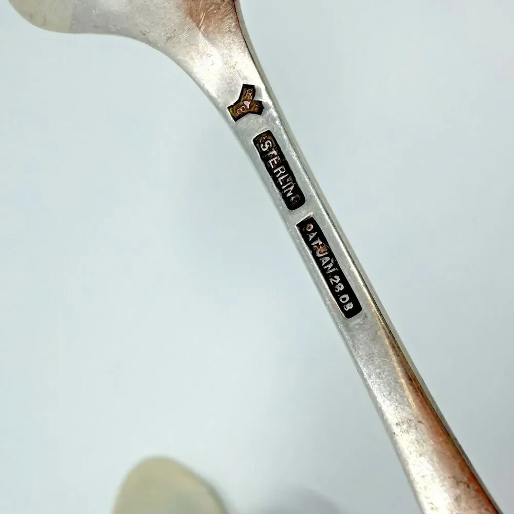 Rogers Lunt & Bowlen Monticello Sterling Silver Teaspoons Set of 4 77g